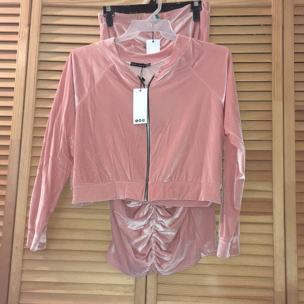 Pink skirt set